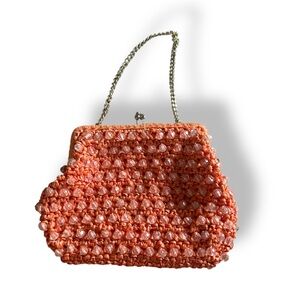 [Donna by John Wind] VTG Beaded Bag w Chain Strap